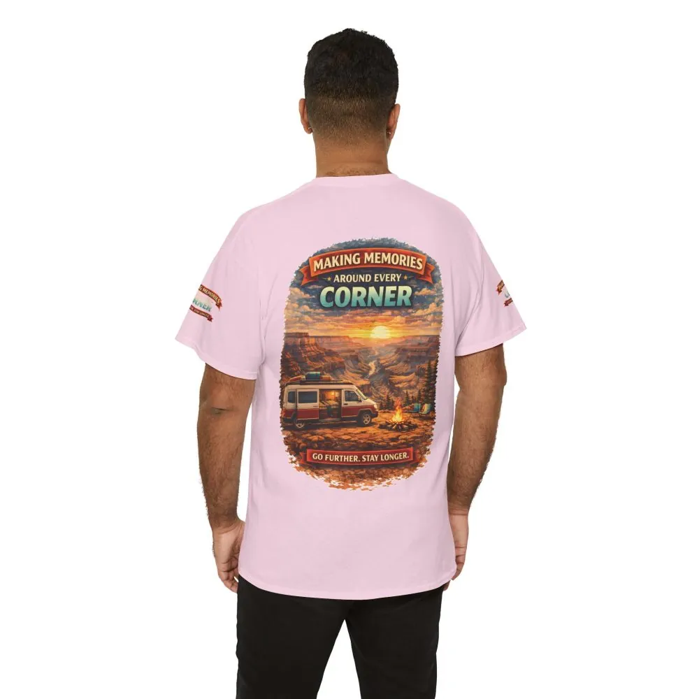 Unisex Heavy Cotton Tee — "Making Memories" Design Scenic-Line