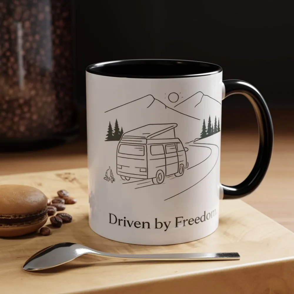 6150873152320536523_2048.jpeg Accent Coffee Mug (11, 15oz) — "Driven By Freedom" Design Minimal-Line
