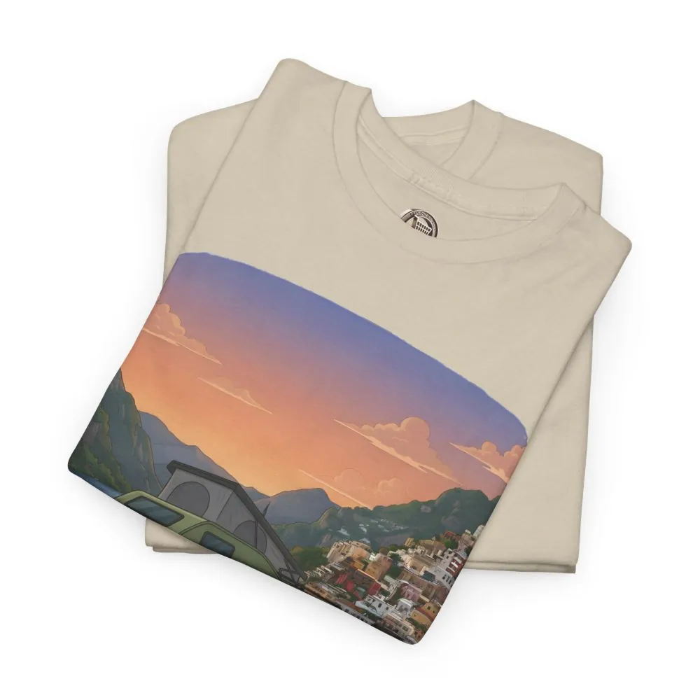 6191727492239742872_2048.jpeg Unisex Heavy Cotton Tee — "Mountain Air And Alpine Adventure" Design Sitcom-Line