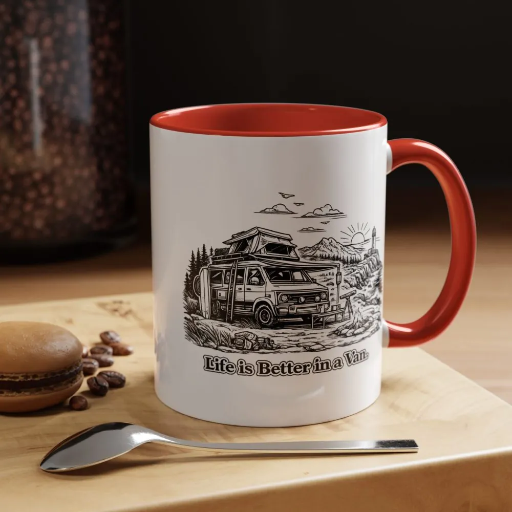 6216605229083552504_2048.jpeg Accent Coffee Mug (11, 15oz) — "Life Is Better In A Van" Design Minimal-Line
