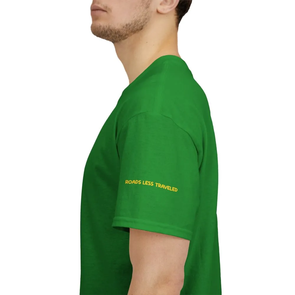 Unisex Heavy Cotton Tee — "Roads Less Traveled" Design Sitcom-Line