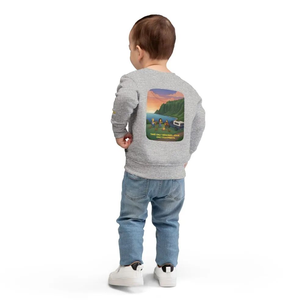 Toddler Sweatshirt - "Take Only Memories-Leave Only Footprints" (Design Sitcom-Line)
