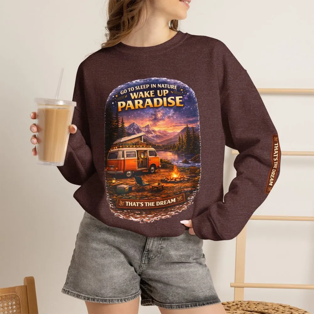 6265295180845378417_2048.jpeg Unisex Heavy Blend™ Crewneck Sweatshirt — "Go To Sleep Nature " Design Scenic-Line