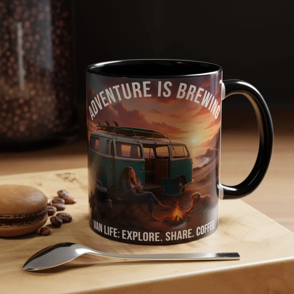 6282877187272230361_2048.jpeg Accent Coffee Mug (11, 15oz) β "Adventure is brewing"