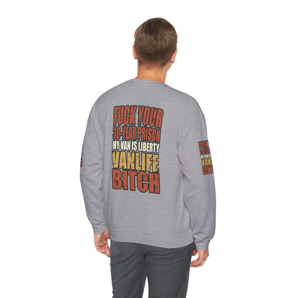 Unisex Heavy Blend™ Crewneck Sweatshirt — "Fuck Your 30 Year" Design F**K-Line