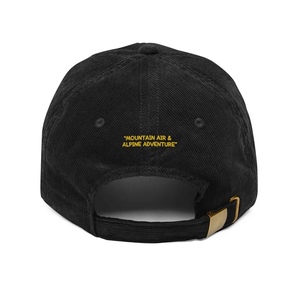 6315700026010943152_2048.jpeg Vintage Corduroy Cap (Embroidery) — "Mountain Air & Alpine Adventure" Embroidered Hat
