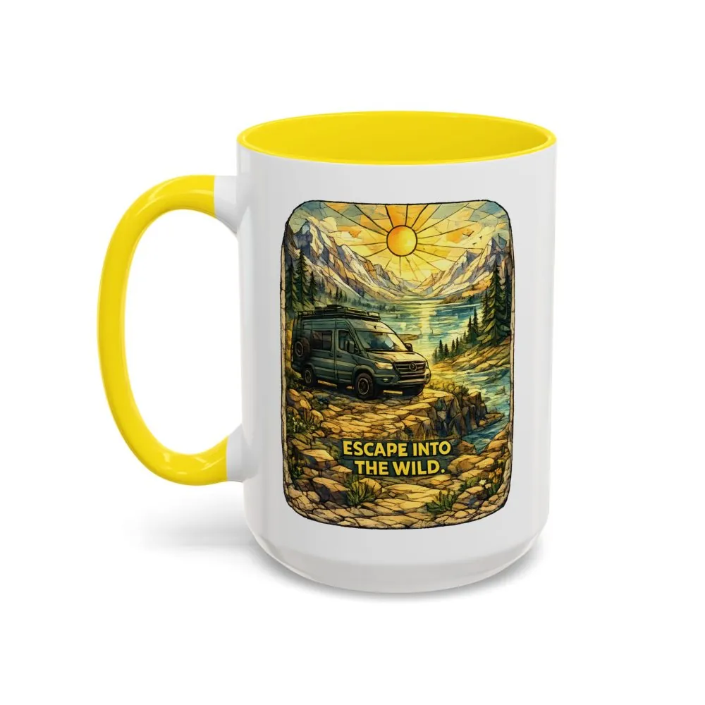 6369489598766739270_2048.jpeg Accent Coffee Mug (11, 15oz) — "Escape Into The Wild" Design Cubic-Line