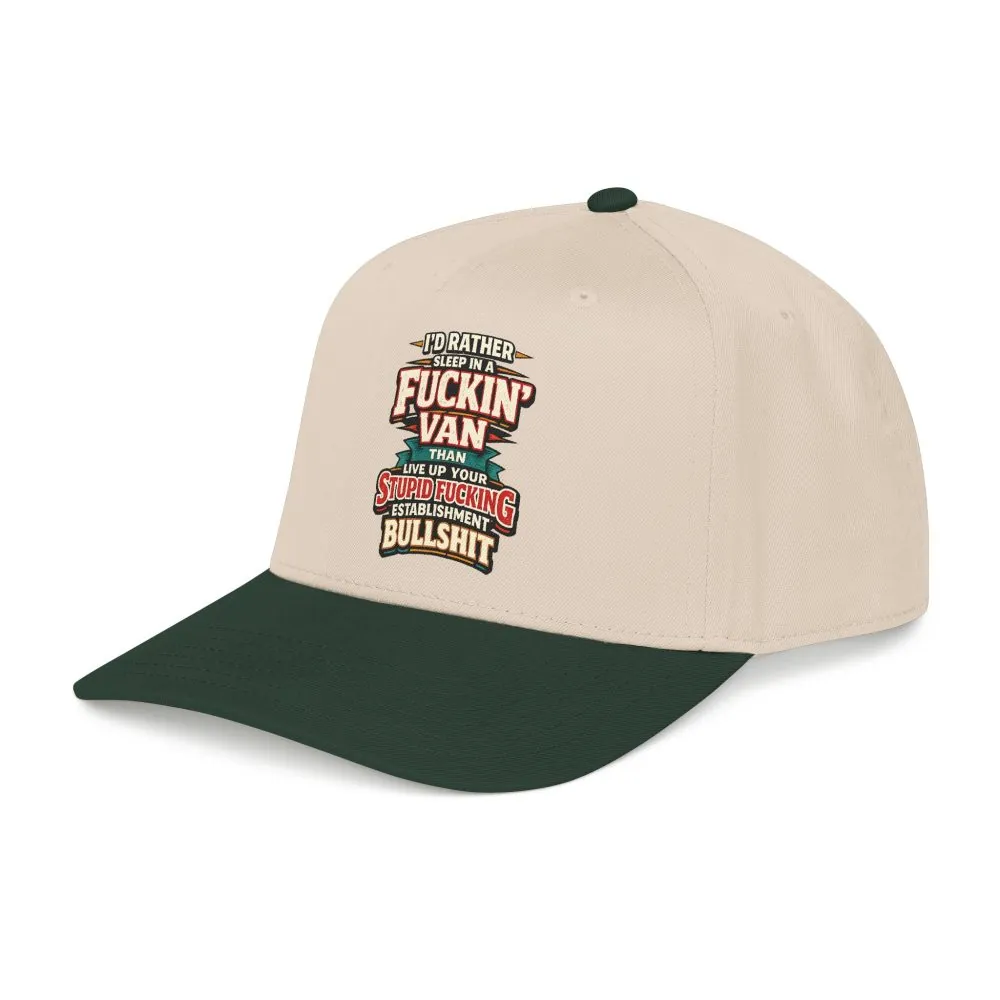 Baseball Cap - "I´d Rather Sleep in A Fucking Van" Design F**K-Line