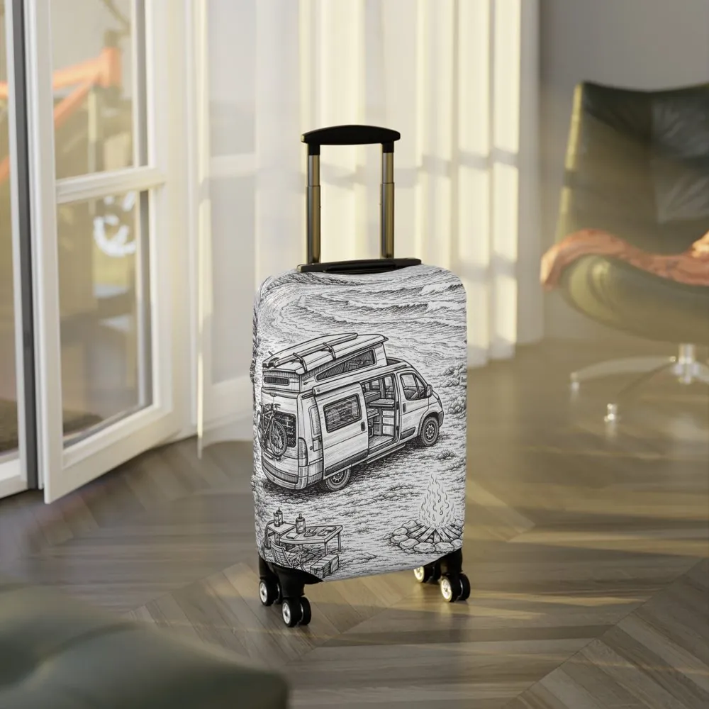 6389482652256981937_2048.jpeg Luggage Cover — Adventure Camper Sketch Travel Suitcase