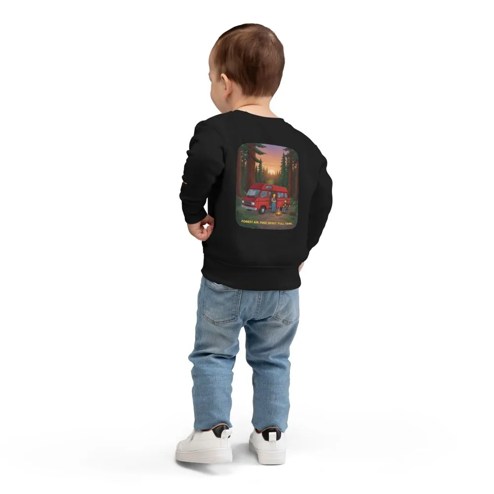 6419696384124586445_2048.jpeg Toddler Sweatshirt - "Forest Air Free Spirit Full Tank" (Design Sitcom-Line)