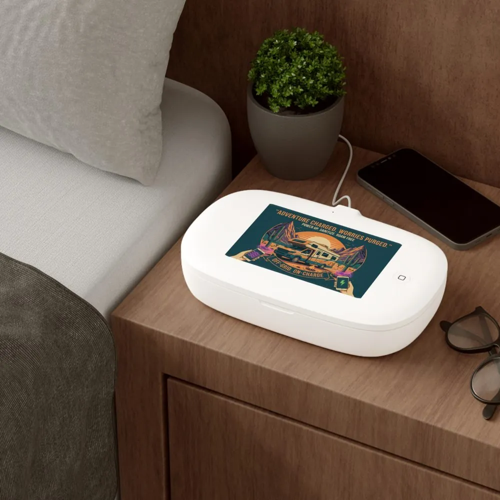 UV Phone Sanitizer & Wireless Charger — "Adventure Charged, Worries Purged" RV Design