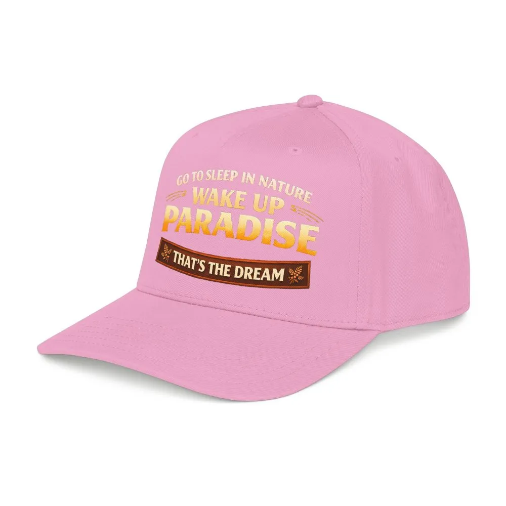 6462508894226238436_2048.jpeg Baseball Cap - "Go sleep Nature-Wake Up Paradise" Design Scenic-Line