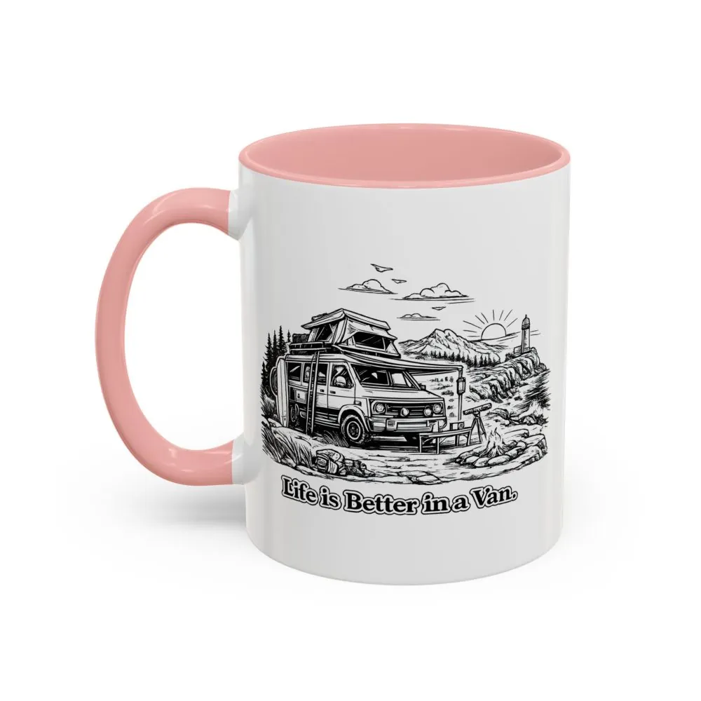6463911742945240806_2048.jpeg Accent Coffee Mug (11, 15oz) — "Life Is Better In A Van" Design Minimal-Line