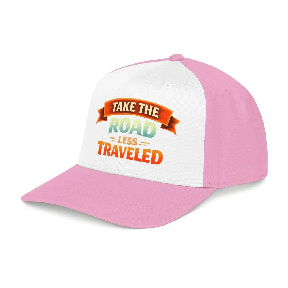 Baseball Cap - "Take The Road Less Traveled" Design Scenic-Line