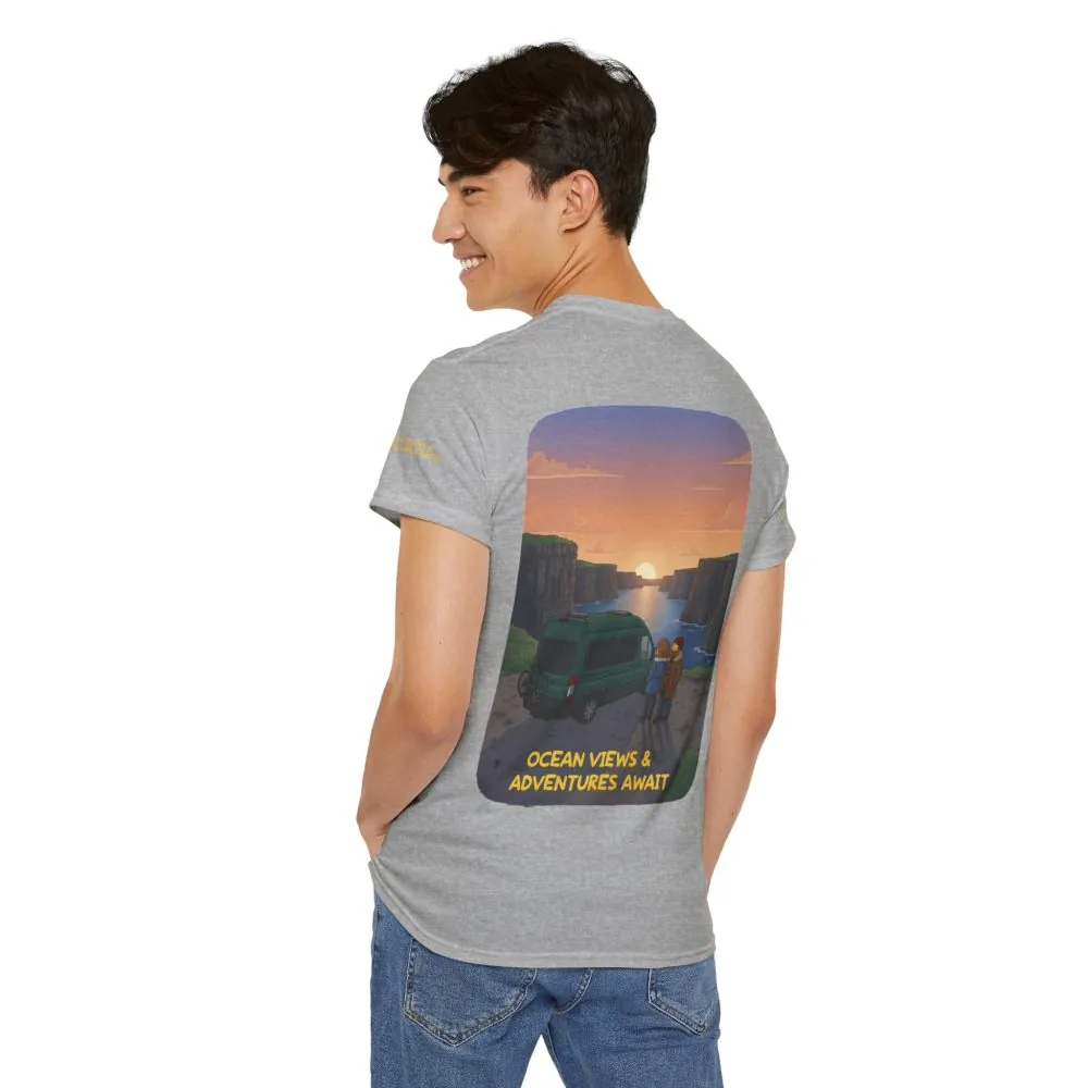 6539343223671611267_2048.jpeg Unisex Heavy Cotton Tee — "Ocean Views-Adventures Awaits" Design Sitcom-Line