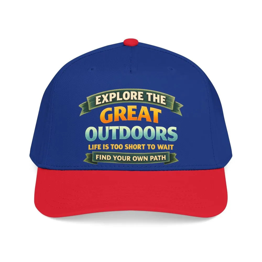 Baseball Cap - "Explore The Great Outdoors" Design Scenic-Line
