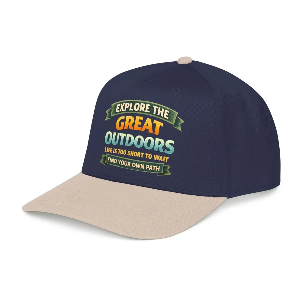 Baseball Cap - "Explore The Great Outdoors" Design Scenic-Line