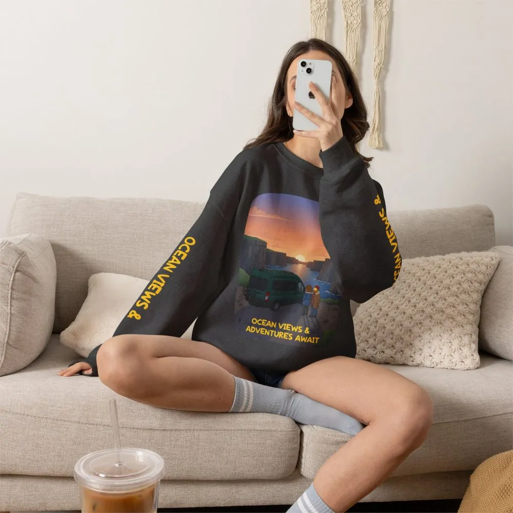 6600825651460998216_2048.jpeg Unisex Heavy Blend™ Crewneck Sweatshirt — "Ocean Views-Adventures Awaits" Design Sitcom-Line