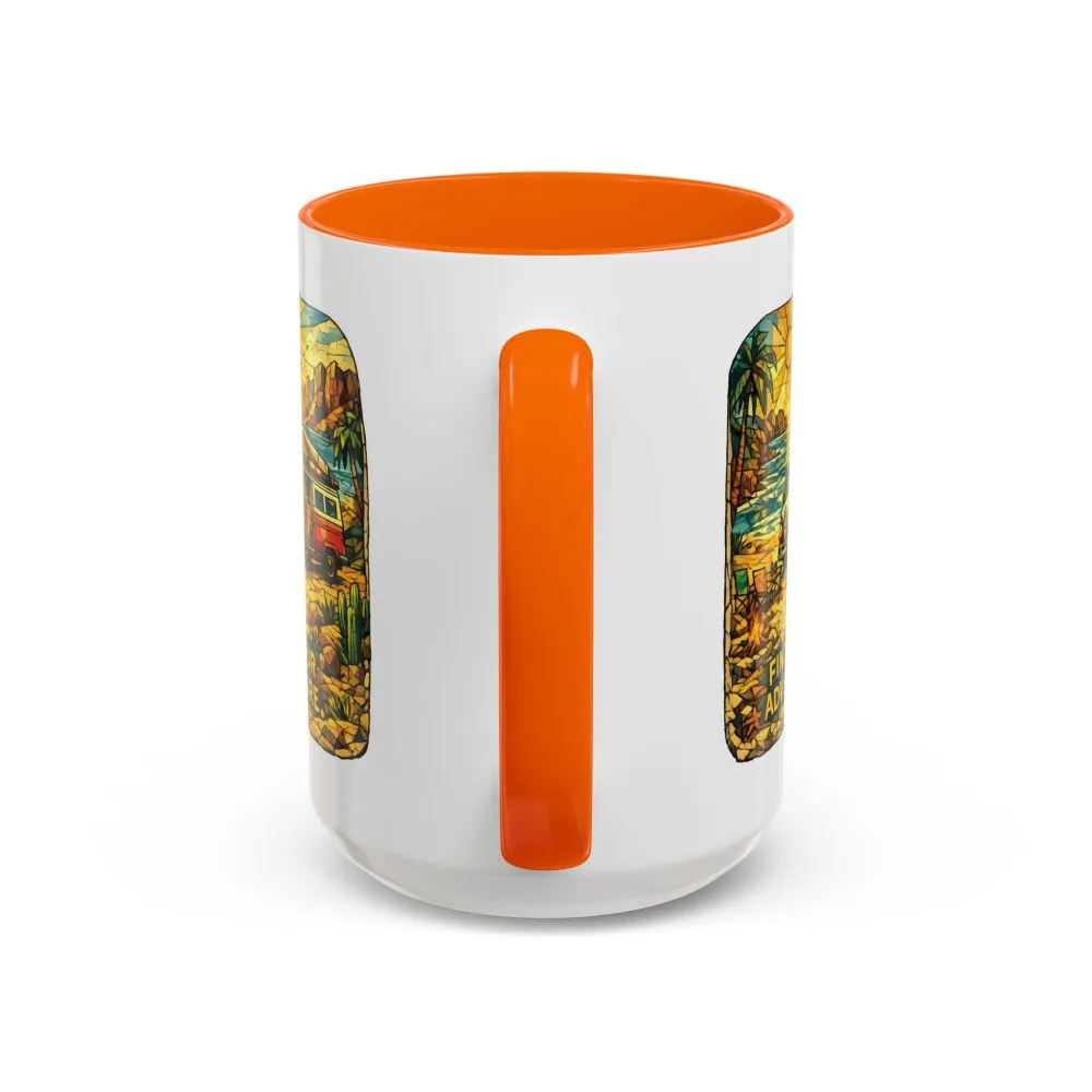6620739102059278981_2048.jpeg Accent Coffee Mug (11, 15oz) — ""Find Your Adventure"" Design Cubic-Line