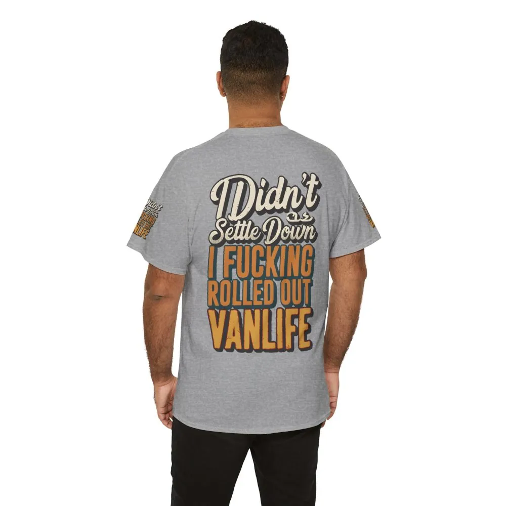 6625036557252346498_2048.jpeg Unisex Heavy Cotton Tee — "Dind´t Settle Down" Design F**K-Line