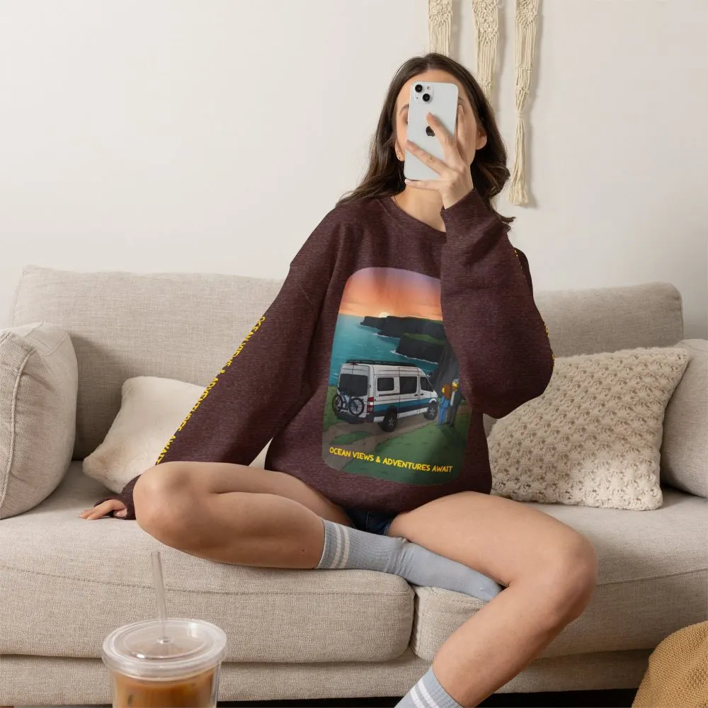 6643970280117503975_2048.jpeg Unisex Heavy Blend™ Crewneck Sweatshirt — "Ocean Views-Adventures Awaits" Design Sitcom-Line