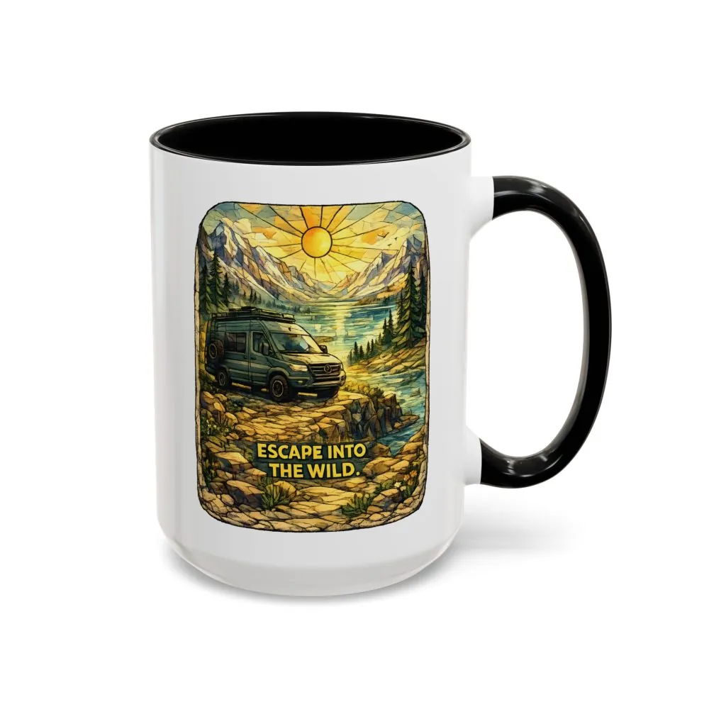 6650603089981266213_2048.jpeg Accent Coffee Mug (11, 15oz) — "Escape Into The Wild" Design Cubic-Line