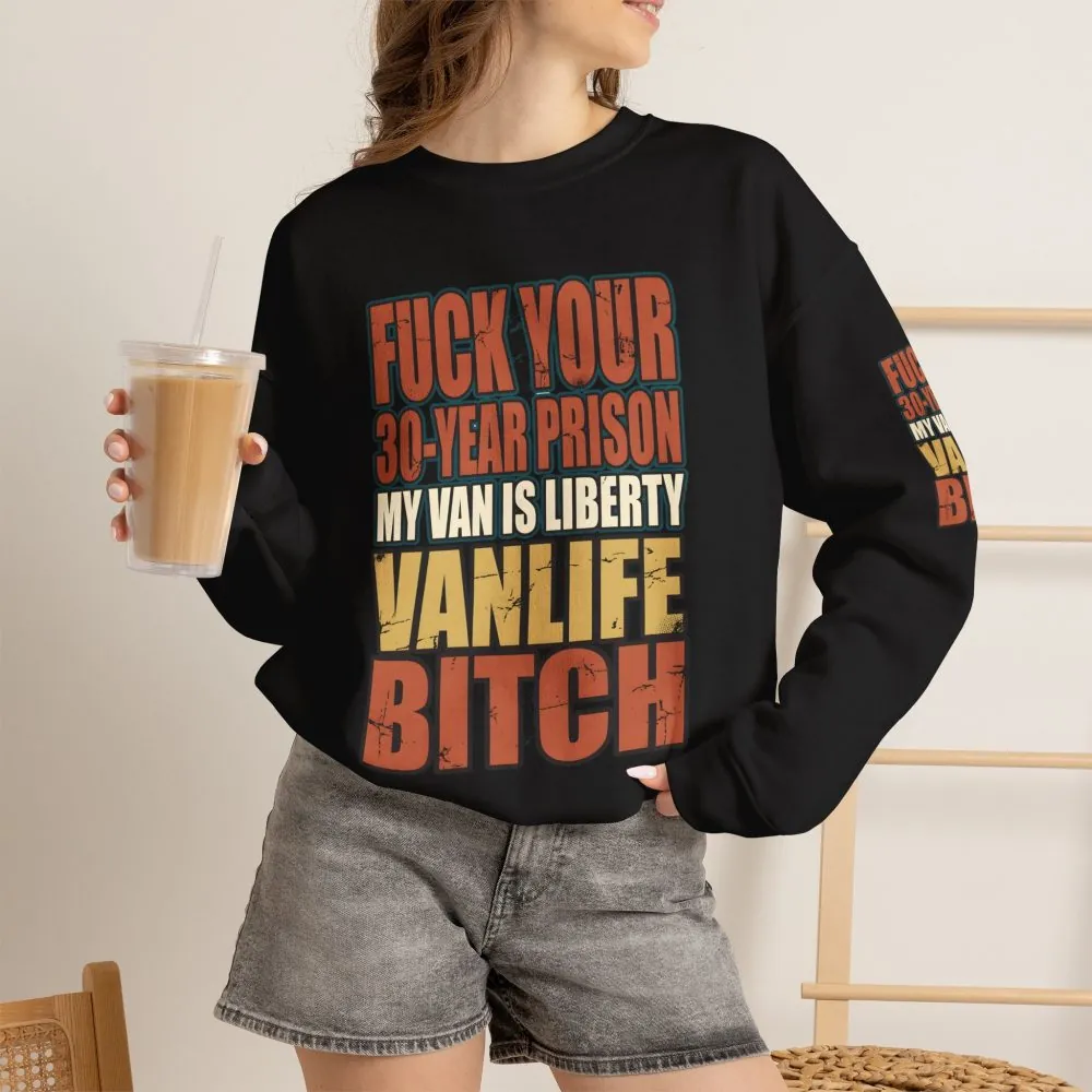 Unisex Heavy Blend™ Crewneck Sweatshirt — "Fuck Your 30 Year" Design F**K-Line