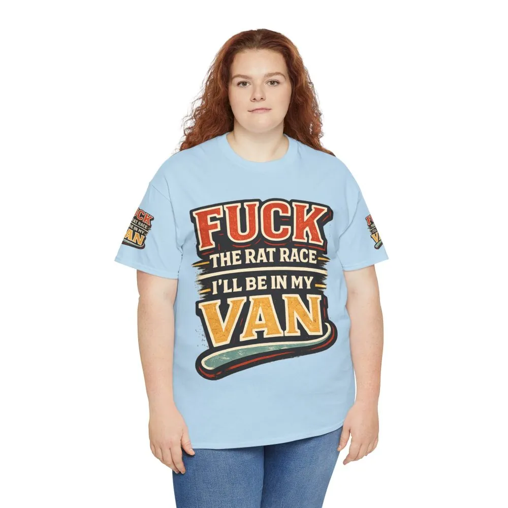 6656384363434499659_2048.jpeg Unisex Heavy Cotton Tee — "Fuck The Rat Race" Design F**K-Line