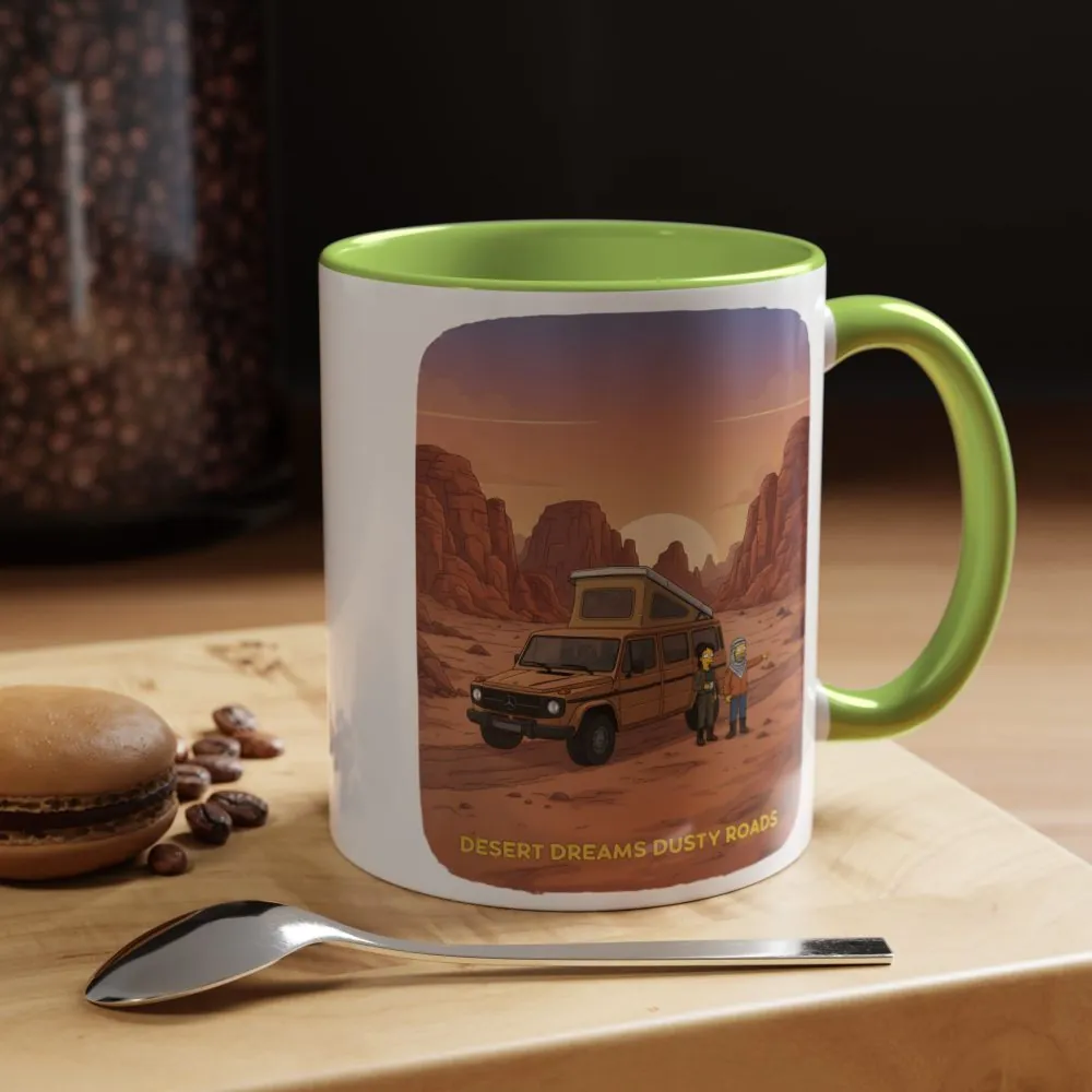6679165011710349059_2048.jpeg Accent Coffee Mug (11, 15oz) — "Desert Dreams Dusty Roads" Design Sitcom-Line