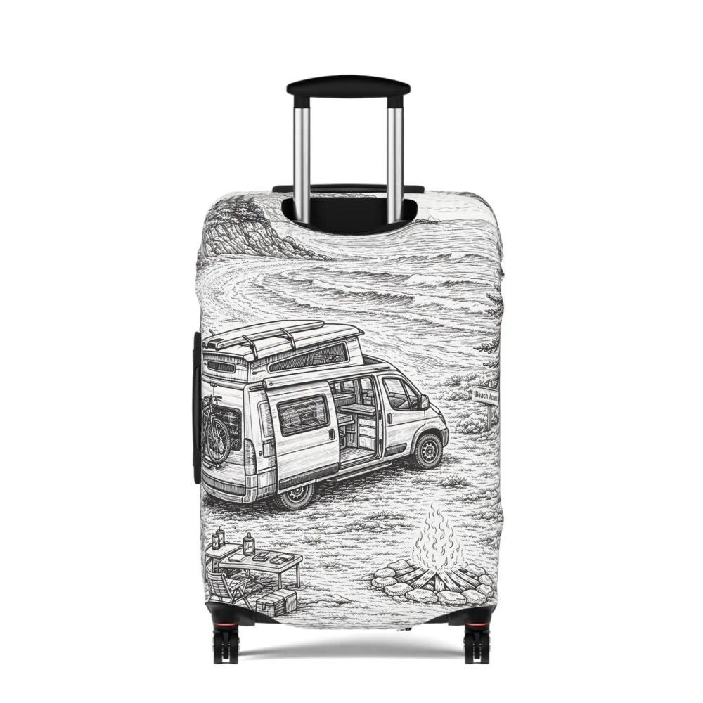 6692695201370842049_2048.jpeg Luggage Cover — Adventure Camper Sketch Travel Suitcase