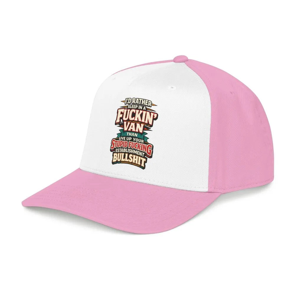 Baseball Cap - "I´d Rather Sleep in A Fucking Van" Design F**K-Line