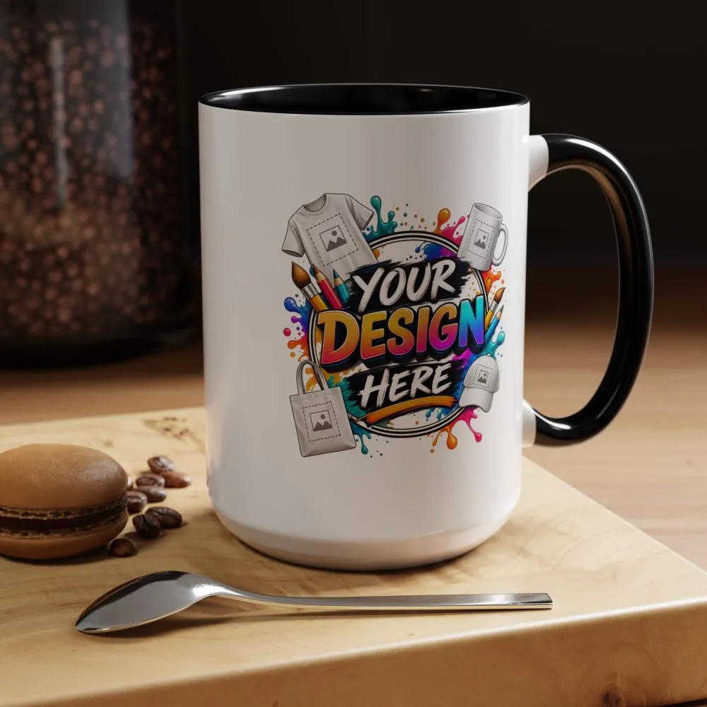 6844037834852154638_2048.jpeg Accent Coffee Mug — Colorful 'Your Design Here' Artist Print (11/15 oz)