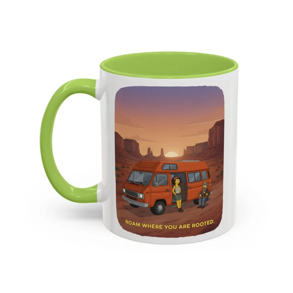 6852925619026552480_2048.jpeg Accent Coffee Mug (11, 15oz) — "Roam Where You Are Rooted" Design Sitcom-Line