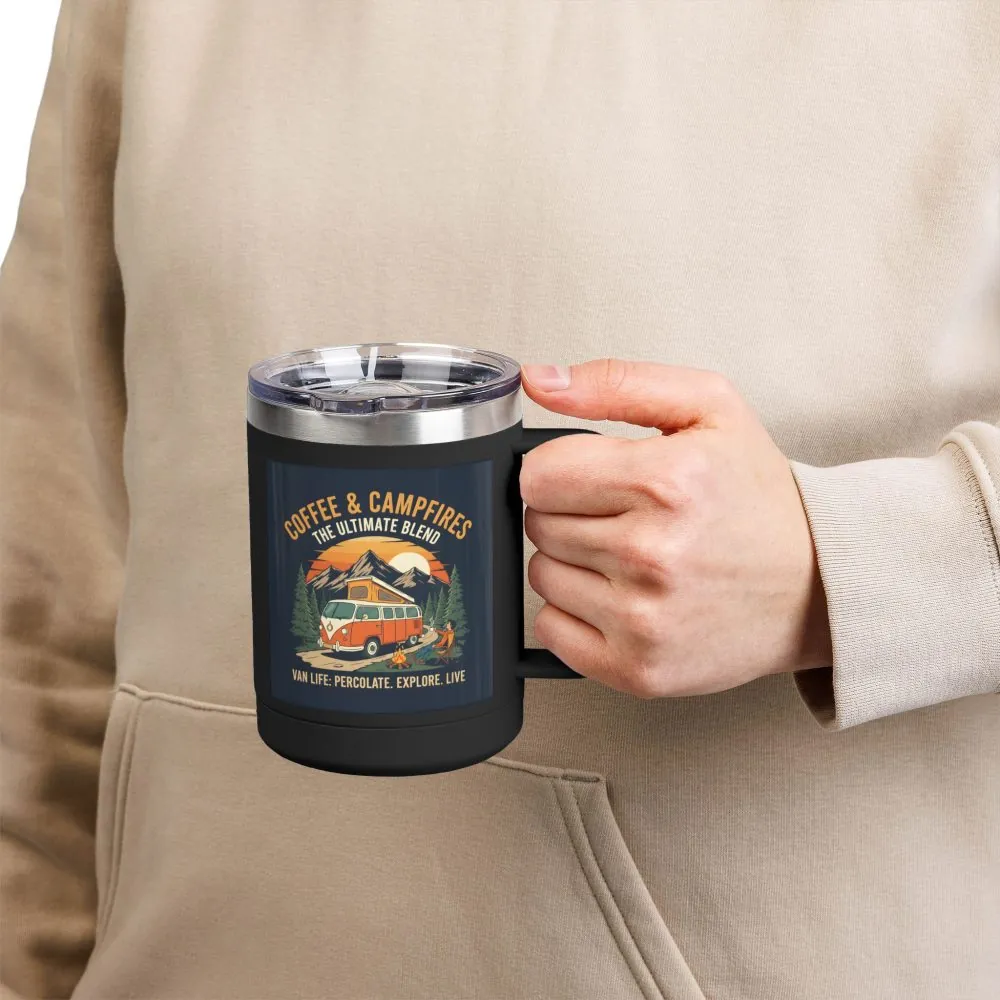 6866002843134107245_2048.jpeg Coffee Mug Tumbler, 15oz — “Coffee & Campfires: The Ultimate Blend”