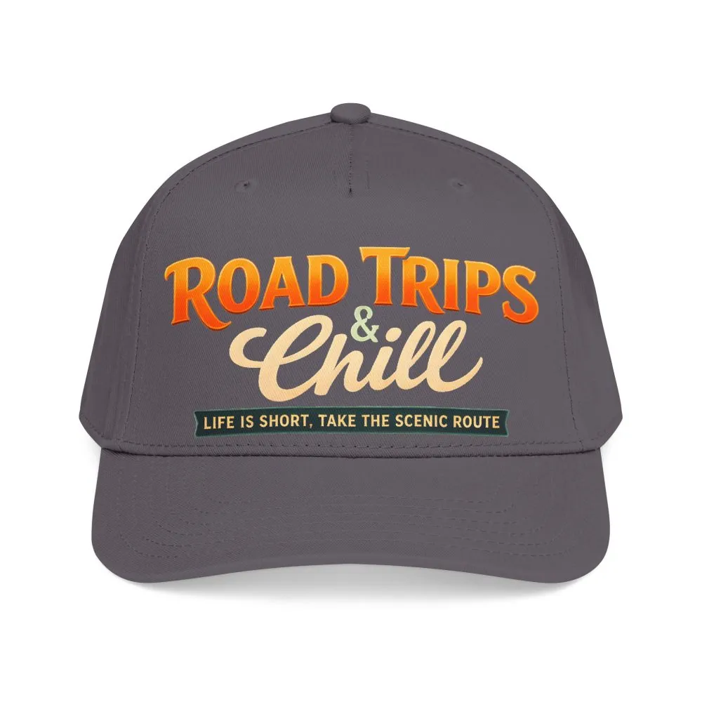 Baseball Cap - "Road Trips And Chill" Design Scenic-Line