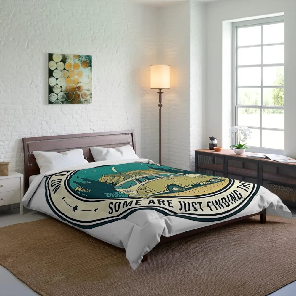 Comforter — “Not All Who Wander Are Lost” Camper Bedding