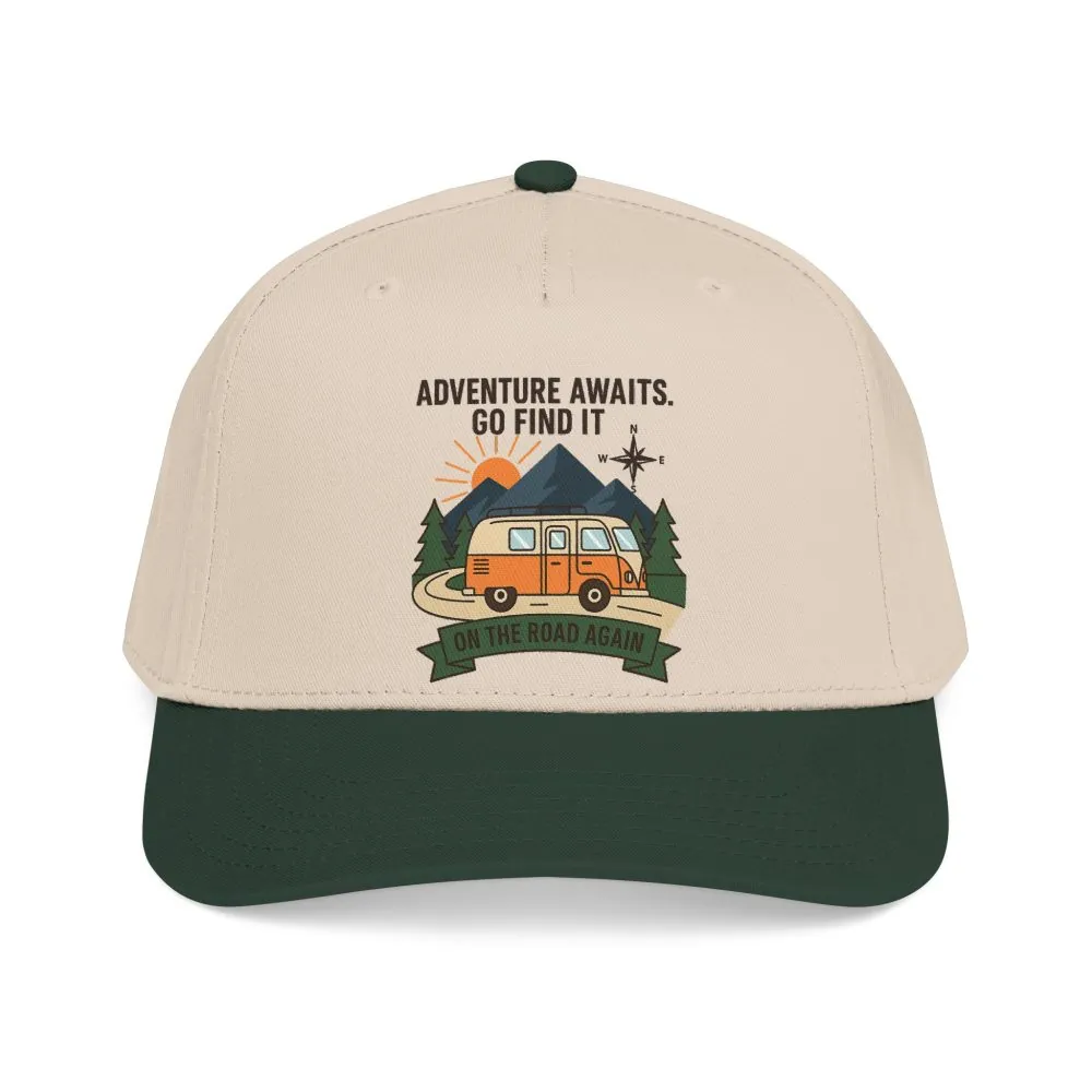 Baseball Cap - "Adventure Awaits" Outdoor Travel Hat