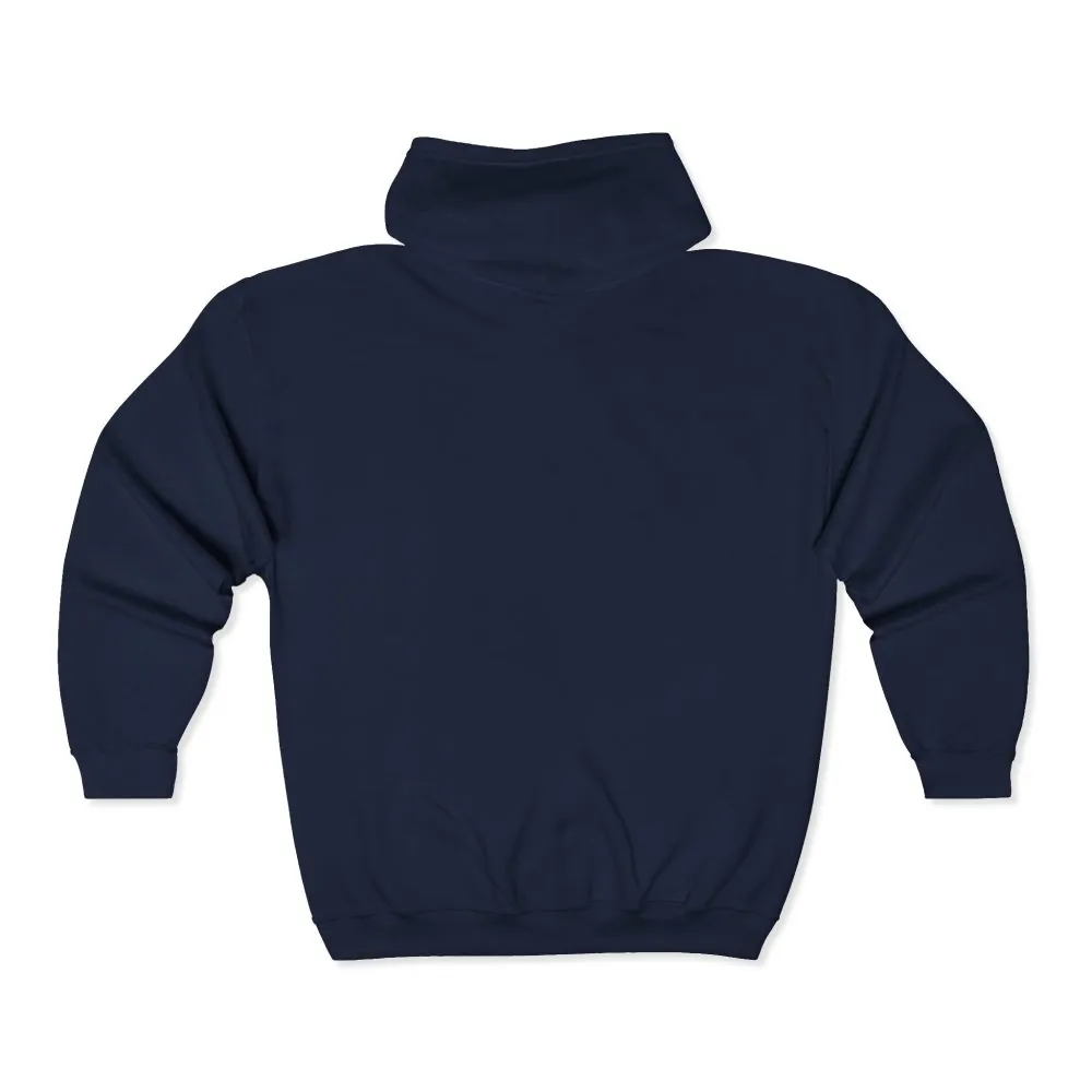 Zip Hoodie — "Adventure Awaits-Go Where You Feel Most Alive" (Only Front Printed) Camper Van Adventure Zip-Up