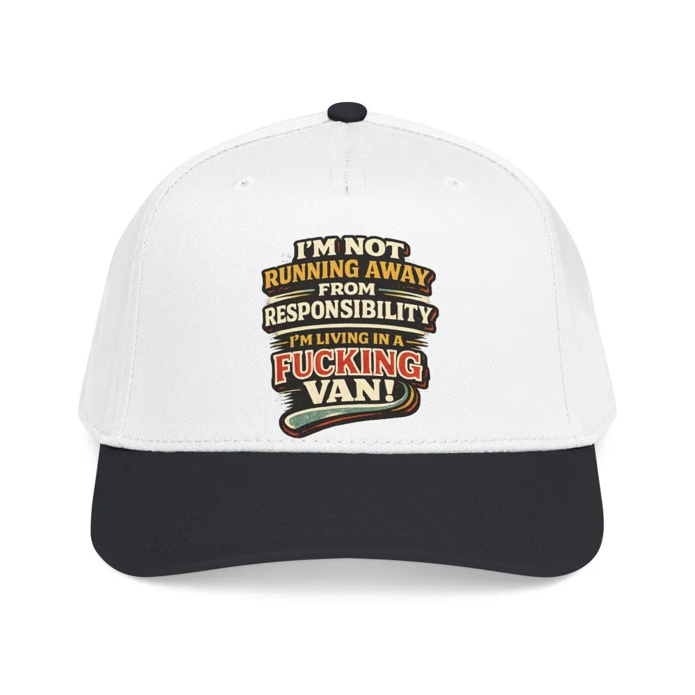 6935189676270406659_2048.jpeg Baseball Cap - "I`m Not running Away" Design F**K-Line