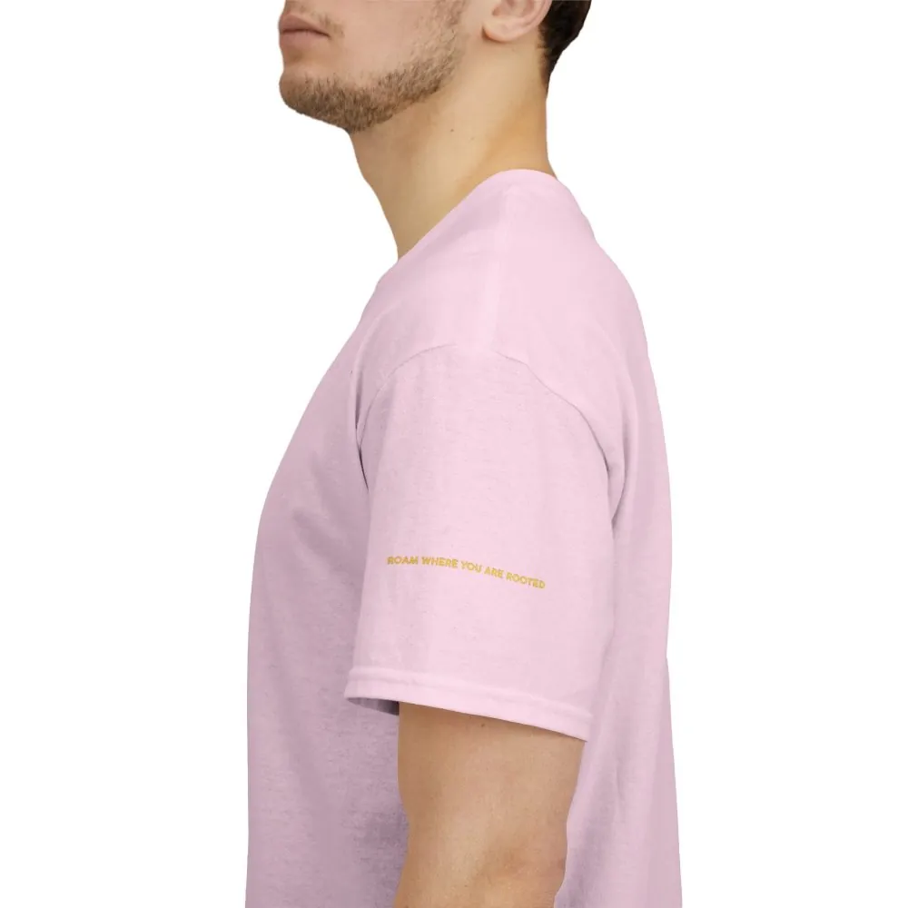 Unisex Heavy Cotton Tee — "Roam Where You Are Rooted" Design Sitcom-Line