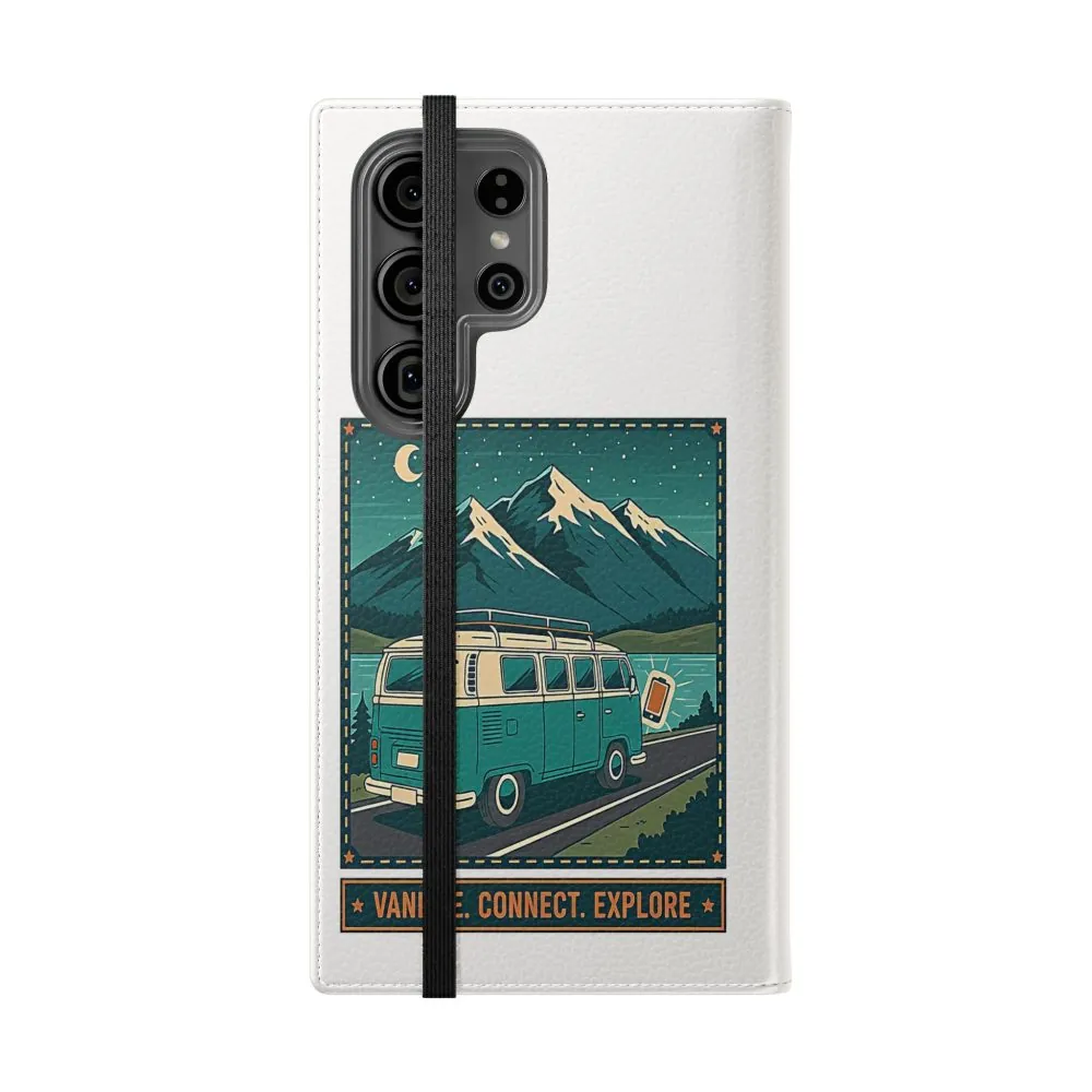 6942452224715879440_2048.jpeg Flip Phone Case — “WiFi Where the Roam Is” Vanlife Wallet Case