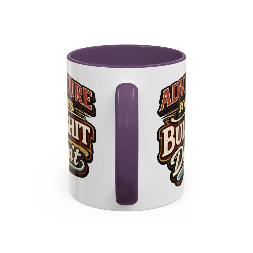 Accent Coffee Mug (11, 15oz) — "Adventure Awaits" Design F**K-Line