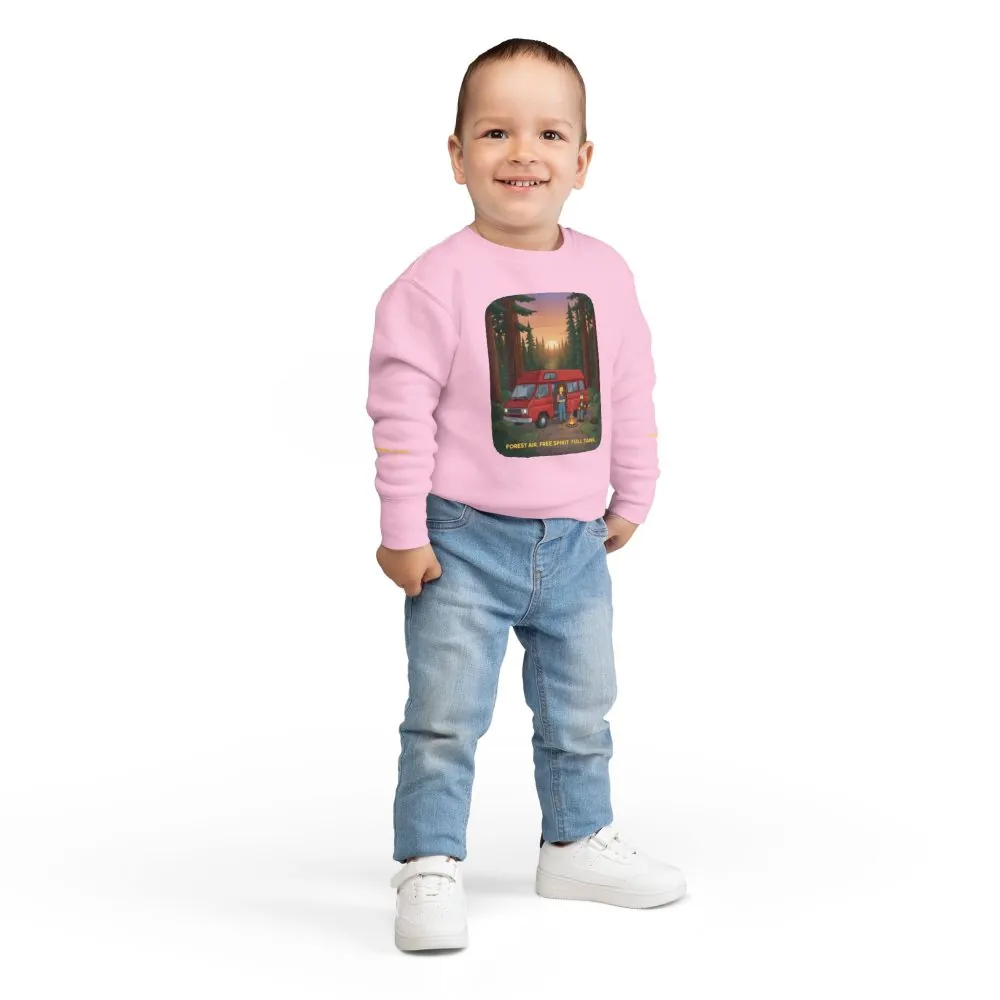 6950574315832447057_2048.jpeg Toddler Sweatshirt - "Forest Air Free Spirit Full Tank" (Design Sitcom-Line)