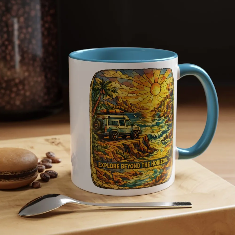6969599064022143851_2048.jpeg Accent Coffee Mug (11, 15oz) — "Explore Beyond The Horizon" Design Cubic-Line