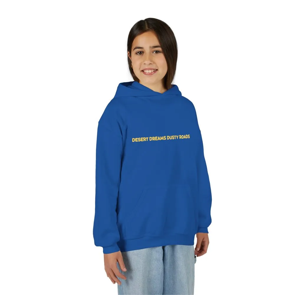Youth Hoodie(Gildan) – "Desert Dreams Dusty Roads" (Design Sitcom-Line)