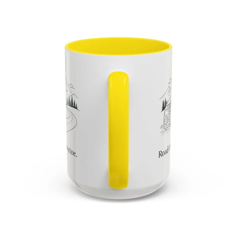 7000539071955017258_2048.jpeg Accent Coffee Mug (11, 15oz) — "Road Over Routine" Design Minimal-Line