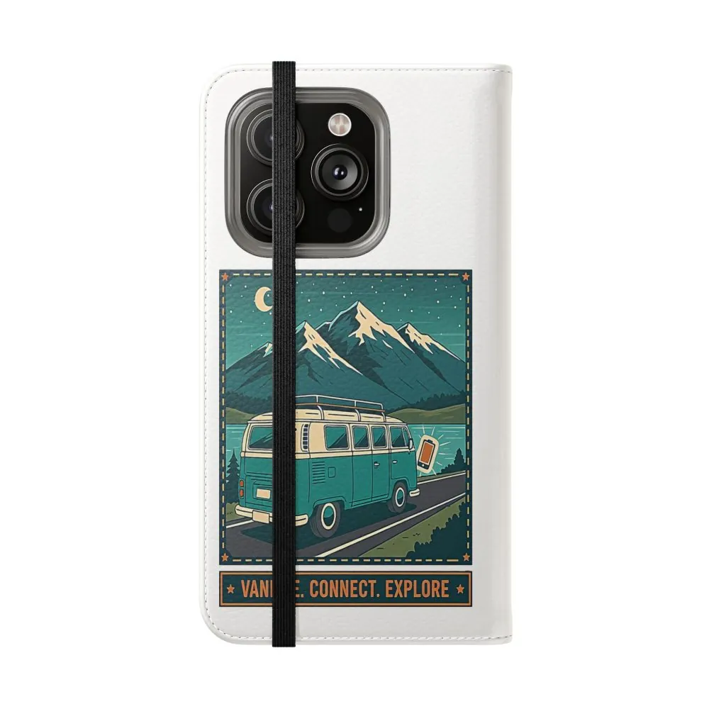 7005979678545762930_2048.jpeg Flip Phone Case — “WiFi Where the Roam Is” Vanlife Wallet Case