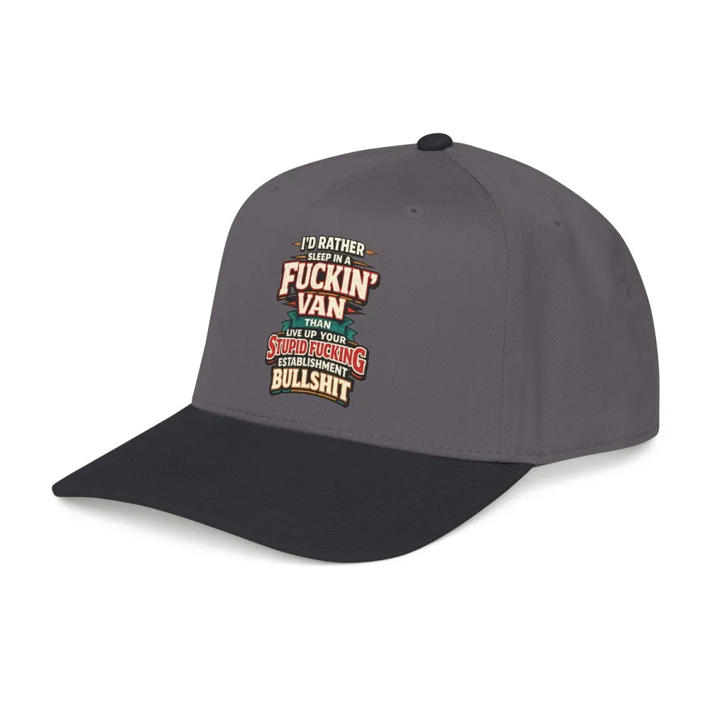 Baseball Cap - "I´d Rather Sleep in A Fucking Van" Design F**K-Line