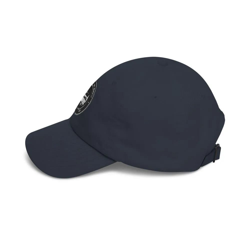 Dad Cap - "ROAD WHERE MADE FOR JOURNEYS-NOT DESTINATIONS" Vintage National Park Stamp Hat
