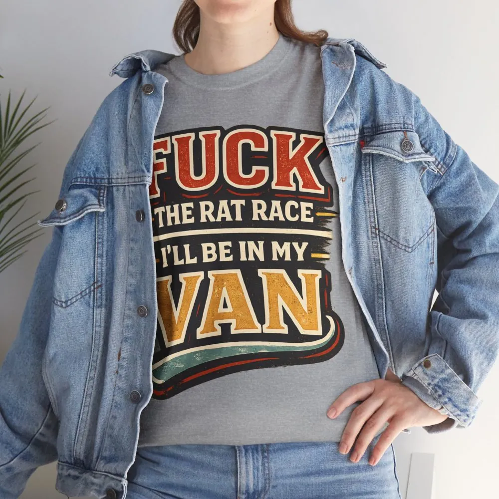7028835215555985166_2048.jpeg Unisex Heavy Cotton Tee — "Fuck The Rat Race" Design F**K-Line